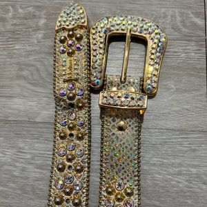 b.b. Simon Golden Teju Crystal Belt